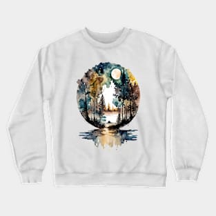 River in the forest - 1 Crewneck Sweatshirt